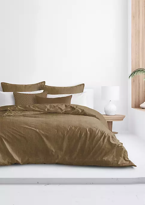 6ix Tailors Fine Linens Rocha Cognac Full/Double Duvet Cover & 2 Shams Set 7 6ix Tailors Fine Linens Rocha Cognac Full/Double Duvet Cover & 2 Shams Set - Image 5