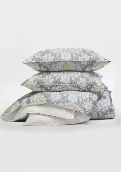 6ix Tailors Fine Linens Osha Barley/Gray California King Coverlet & 2 Shams Set -Linens Shop Belk 1108