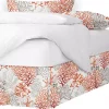 6ix Tailors Fine Linens Reef Coral Full/Double Bed Skirt 15" drop -Linens Shop Belk 1142