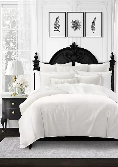 6ix Tailors Fine Linens Metallic Threads Zinc King Comforter & 2 Shams Set 11 6ix Tailors Fine Linens Metallic Threads Zinc King Comforter & 2 Shams Set - Image 9