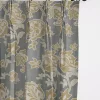 6ix Tailors Fine Linens Golden Bloom Barley Pinch Pleat Drapery Panel Pair (20" W x 84" L)