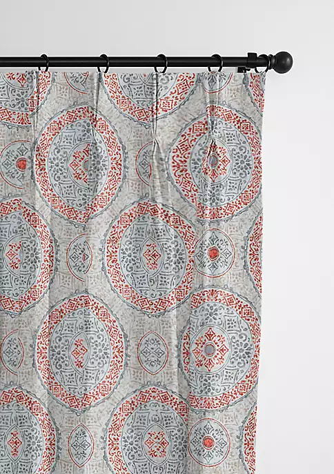 6ix Tailors Fine Linens Zayla Coral Pinch Pleat Drapery Panel Pair (40" W x 84" L) 14 6ix Tailors Fine Linens Zayla Coral Pinch Pleat Drapery Panel Pair (40" W x 84" L) - Image 12