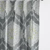 6ix Tailors Fine Linens Bellamy Gray Pinch Pleat Drapery Panel Pair (20" W x 144" L) -Linens Shop Belk 1197