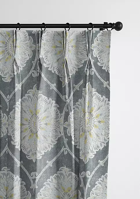 6ix Tailors Fine Linens Bellamy Gray Pinch Pleat Drapery Panel Pair (20" W x 144" L) 14 6ix Tailors Fine Linens Bellamy Gray Pinch Pleat Drapery Panel Pair (20" W x 144" L) - Image 12