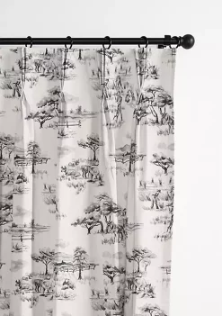 6ix Tailors Fine Linens Auclair Gray Pinch Pleat Drapery Panel Pair (20" W x 132" L) -Linens Shop Belk 1217