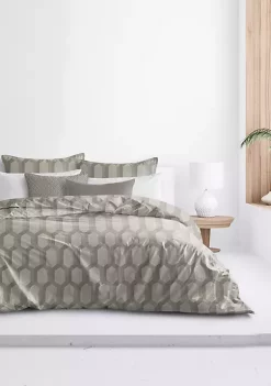 6ix Tailors Fine Linens Isabella Taupe Twin Duvet Cover & 1 Sham Set