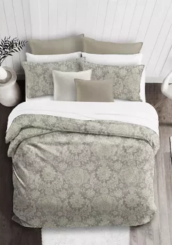 6ix Tailors Fine Linens Osha Taupe/Beige Twin Duvet Cover & 1 Sham Set 13 6ix Tailors Fine Linens Osha Taupe/Beige Twin Duvet Cover & 1 Sham Set -Linens Shop Belk 1324