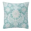 6ix Tailors Fine Linens Osha Aqua/Teal 24" SQ Decor Pillow (Feather Insert) 2 6ix Tailors Fine Linens Osha Aqua/Teal 24" SQ Decor Pillow (Feather Insert) -Linens Shop Belk 1376