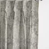 6ix Tailors Fine Linens Osha Taupe/Beige Pinch Pleat Drapery Panel Pair (20" W x 84" L)