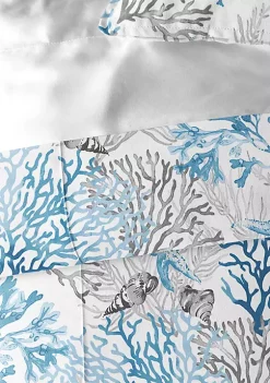 6ix Tailors Fine Linens Reef Blue Full/Double Comforter & 2 Shams Set 11 6ix Tailors Fine Linens Reef Blue Full/Double Comforter & 2 Shams Set -Linens Shop Belk 145