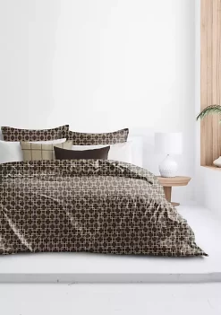6ix Tailors Fine Linens Fendine Chocolate California King Duvet Cover & 2 Shams Set 12 6ix Tailors Fine Linens Fendine Chocolate California King Duvet Cover & 2 Shams Set -Linens Shop Belk 1478