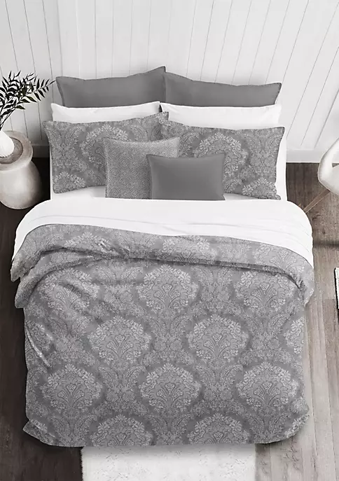 6ix Tailors Fine Linens Ophelia Gray Twin Comforter & 1 Sham Set 4 6ix Tailors Fine Linens Ophelia Gray Twin Comforter & 1 Sham Set - Image 2