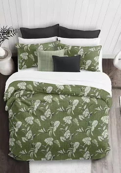 6ix Tailors Fine Linens Tropez Green California King Duvet Cover & 2 Shams Set -Linens Shop Belk 1519