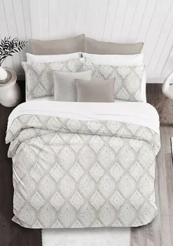 6ix Tailors Fine Linens Cressida Linen Queen Duvet Cover & 2 Shams Set -Linens Shop Belk 1527