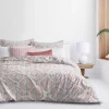 6ix Tailors Fine Linens Zayla Coral California King Duvet Cover & 2 Shams Set -Linens Shop Belk 1530