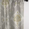 6ix Tailors Fine Linens Mahal Gray Pole Top Drapery Panel Pair (50" W x 144" L)