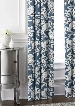 6ix Tailors Fine Linens Lark Navy Pole Top Drapery Panel Pair (50" W x 108" L) 13 6ix Tailors Fine Linens Lark Navy Pole Top Drapery Panel Pair (50" W x 108" L) -Linens Shop Belk 1590