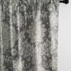 6ix Tailors Fine Linens Osha Mocha/Charcoal Pole Top Drapery Panel Pair (50" W x 96" L) -Linens Shop Belk 1597