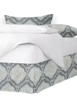 6ix Tailors Fine Linens Bellamy Gray Full/Double Bed Skirt 18" drop