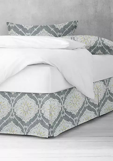 6ix Tailors Fine Linens Bellamy Gray Full/Double Bed Skirt 18" drop 4 6ix Tailors Fine Linens Bellamy Gray Full/Double Bed Skirt 18" drop - Image 2