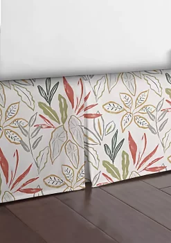 6ix Tailors Fine Linens Fall Foliage Beige Queen Bed Skirt 18" drop 12 6ix Tailors Fine Linens Fall Foliage Beige Queen Bed Skirt 18" drop -Linens Shop Belk 1644