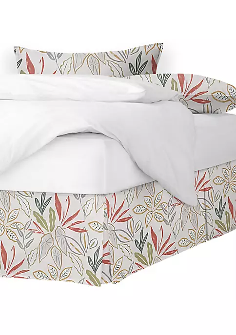 6ix Tailors Fine Linens Fall Foliage Beige Queen Bed Skirt 18" drop 7 6ix Tailors Fine Linens Fall Foliage Beige Queen Bed Skirt 18" drop - Image 5