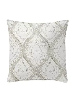 6ix Tailors Fine Linens Cressida Linen 24" SQ Decor Pillow (Feather Insert)