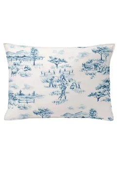 6ix Tailors Fine Linens Auclair Blue 14X20" Oblong Decor Pillow (Feather Insert) 7 6ix Tailors Fine Linens Auclair Blue 14X20" Oblong Decor Pillow (Feather Insert) -Linens Shop Belk 1661