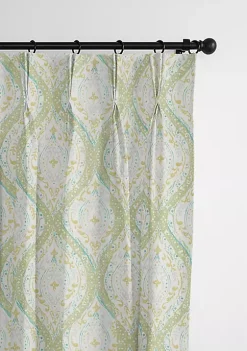 6ix Tailors Fine Linens Cressida Green Tea Pinch Pleat Drapery Panel Pair -Linens Shop Belk 169
