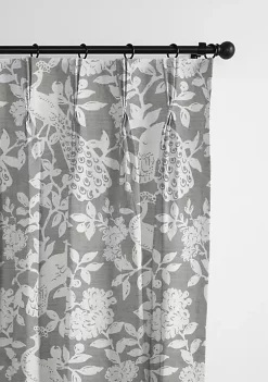 6ix Tailors Fine Linens Lark Taupe Pinch Pleat Drapery Panel Pair (20" W x 132" L) -Linens Shop Belk 1715