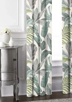 6ix Tailors Fine Linens Palm Bay Seafoam Pinch Pleat Drapery Panel Pair (20" W x 84" L) 17 6ix Tailors Fine Linens Palm Bay Seafoam Pinch Pleat Drapery Panel Pair (20" W x 84" L) -Linens Shop Belk 1721