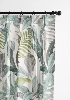 6ix Tailors Fine Linens Palm Bay Seafoam Pinch Pleat Drapery Panel Pair (20" W x 84" L) 21 6ix Tailors Fine Linens Palm Bay Seafoam Pinch Pleat Drapery Panel Pair (20" W x 84" L) -Linens Shop Belk 1725
