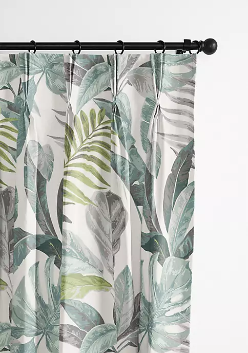 6ix Tailors Fine Linens Palm Bay Seafoam Pinch Pleat Drapery Panel Pair (20" W x 84" L) 14 6ix Tailors Fine Linens Palm Bay Seafoam Pinch Pleat Drapery Panel Pair (20" W x 84" L) - Image 12