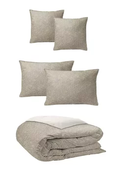 6ix Tailors Fine Linens Stonewall Wheat King Comforter & 2 Shams Set -Linens Shop Belk 1754