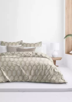 6ix Tailors Fine Linens Isabella Natural California King Duvet Cover & 2 Shams Set