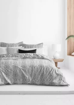 6ix Tailors Fine Linens Davenport Stone King Duvet Cover & 2 Shams Set