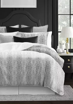 6ix Tailors Fine Linens Davenport Stone King Duvet Cover & 2 Shams Set -Linens Shop Belk 1777