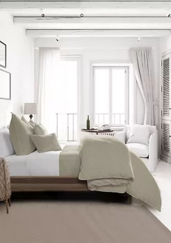 6ix Tailors Fine Linens Sheena Linen Twin Duvet Cover & 1 Sham Set -Linens Shop Belk 1795