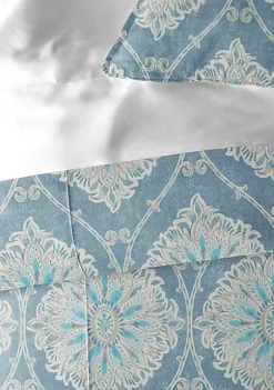 6ix Tailors Fine Linens Bellamy Blue Queen Comforter & 2 Shams Set 10 6ix Tailors Fine Linens Bellamy Blue Queen Comforter & 2 Shams Set -Linens Shop Belk 18