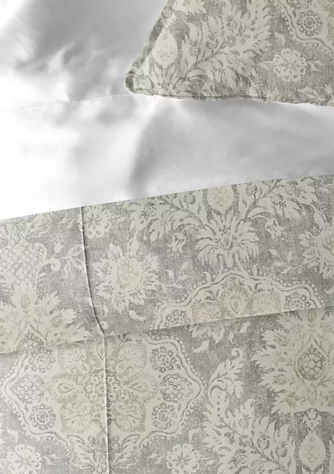 6ix Tailors Fine Linens Osha Taupe/Beige Full/Double Comforter & 2 Shams Set 6 6ix Tailors Fine Linens Osha Taupe/Beige Full/Double Comforter & 2 Shams Set - Image 4