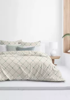 6ix Tailors Fine Linens Chelsea Ivory Full/Double Duvet Cover & 2 Shams Set -Linens Shop Belk 1858