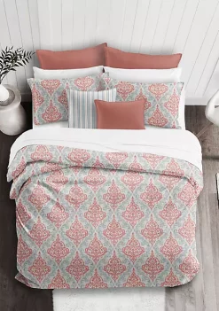 6ix Tailors Fine Linens Adira Coral King Duvet Cover & 2 Shams Set 12 6ix Tailors Fine Linens Adira Coral King Duvet Cover & 2 Shams Set -Linens Shop Belk 1864
