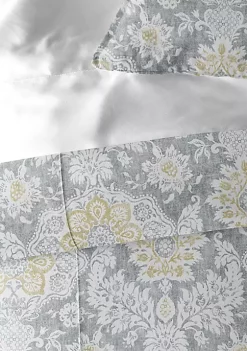 6ix Tailors Fine Linens Osha Barley/Gray Full/Double Duvet Cover & 2 Shams Set 12 6ix Tailors Fine Linens Osha Barley/Gray Full/Double Duvet Cover & 2 Shams Set -Linens Shop Belk 1885