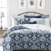 6ix Tailors Fine Linens Osha Blue/Aqua King Coverlet & 2 Shams Set 1 6ix Tailors Fine Linens Osha Blue/Aqua King Coverlet & 2 Shams Set -Linens Shop Belk 189