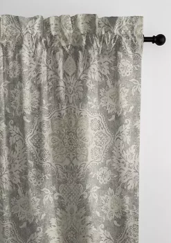 6ix Tailors Fine Linens Osha Taupe/Beige Pole Top Drapery Panel Pair (50" W x 84" L) -Linens Shop Belk 1926