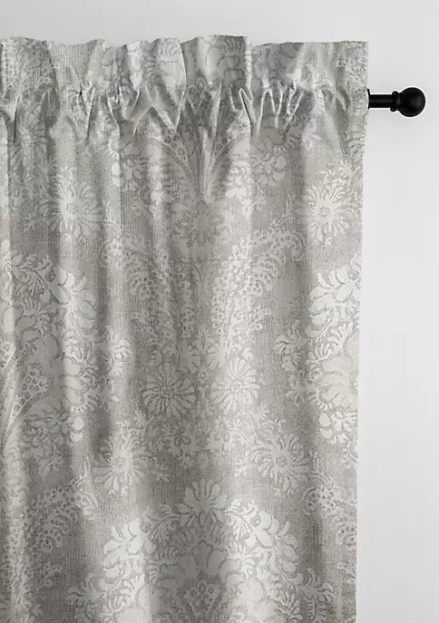 6ix Tailors Fine Linens Ophelia Stone Pole Top Drapery Panel Pair (50" W x 132" L) 10 6ix Tailors Fine Linens Ophelia Stone Pole Top Drapery Panel Pair (50" W x 132" L) - Image 8