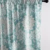 6ix Tailors Fine Linens Osha Aqua/Teal Pole Top Drapery Panel Pair (50" W x 120" L) -Linens Shop Belk 1956