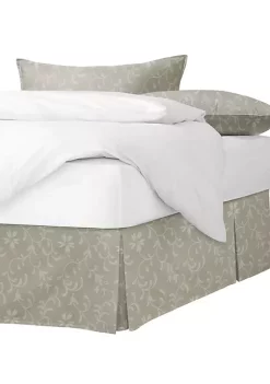 6ix Tailors Fine Linens Mona Linen King Bed Skirt 18" drop -Linens Shop Belk 1994