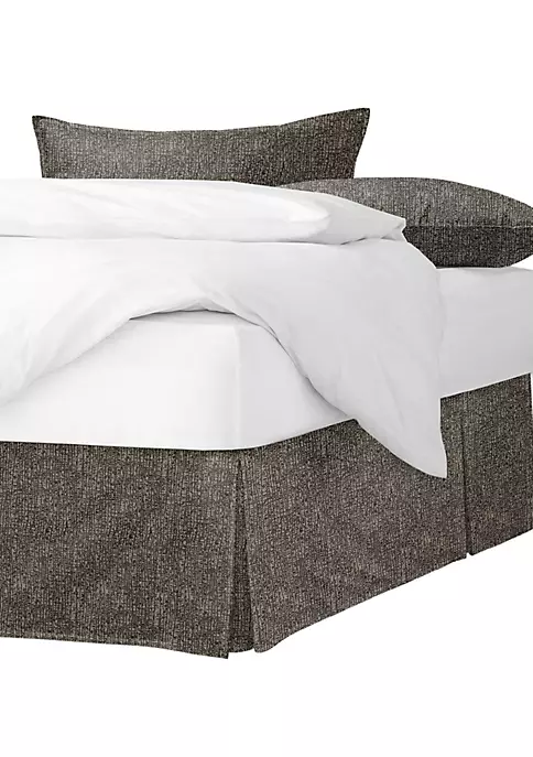 6ix Tailors Fine Linens Thayer Umber Twin Bed Skirt 15" drop 7 6ix Tailors Fine Linens Thayer Umber Twin Bed Skirt 15" drop - Image 5