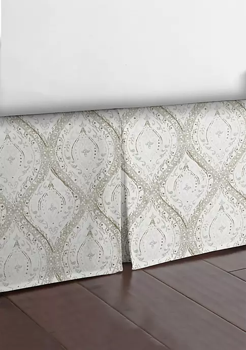 6ix Tailors Fine Linens Cressida Linen Queen Bed Skirt 18" drop 5 6ix Tailors Fine Linens Cressida Linen Queen Bed Skirt 18" drop - Image 3